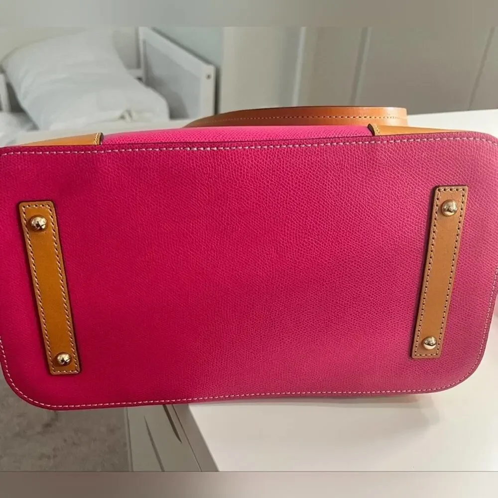 Dooney & Bourke Saffiano Fuscia Dover Tote - Hot Pink‎ purse new!!!